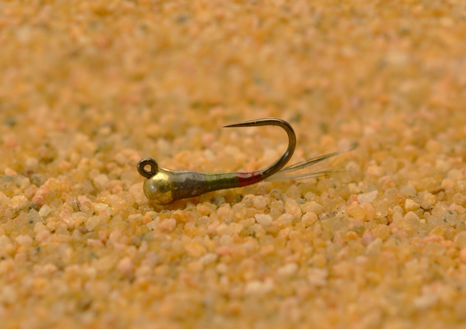 6 Flies - Tungsten Olive Hot Spot Perdigon Jig Head Fly - Euro nymph  Hanak Hook