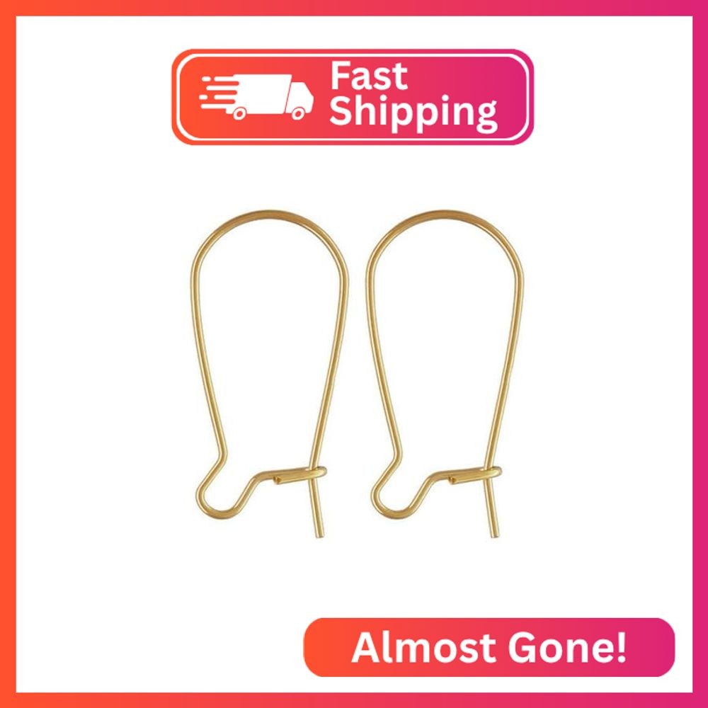 10pcs Adabele Real 925 Sterling Silver 25mm Kidney Earring Hook, 20 Gauge