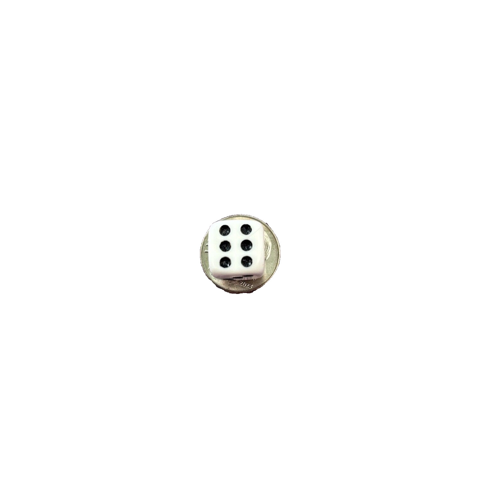 Mini Backgammon Moving Pieces + Dice. Black and White.