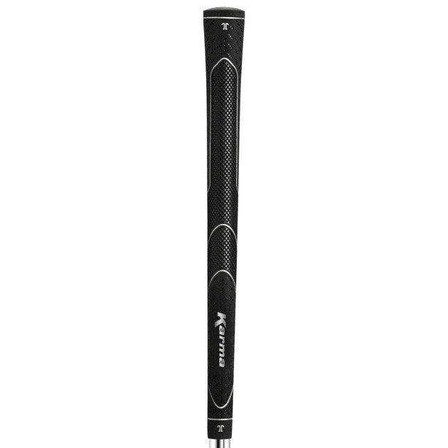 Karma Golf Super Lite Golf Grips - 40% Lighter Rubber Golf Grips RIBBED - BLACK