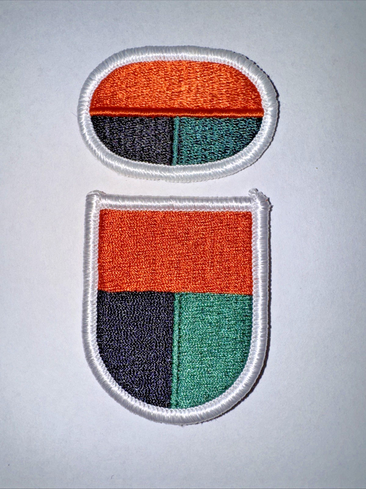 112th Signal Battalion (Special Operations) Beret Flash & Oval Patches