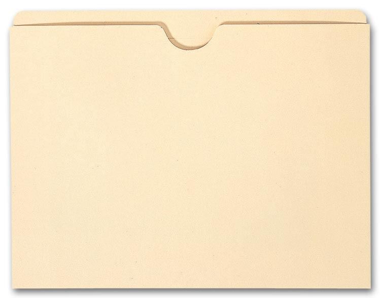 5554 Manila File Pocket 11 pt No expansion 9 1/2 x 12 1/4" QTY 100