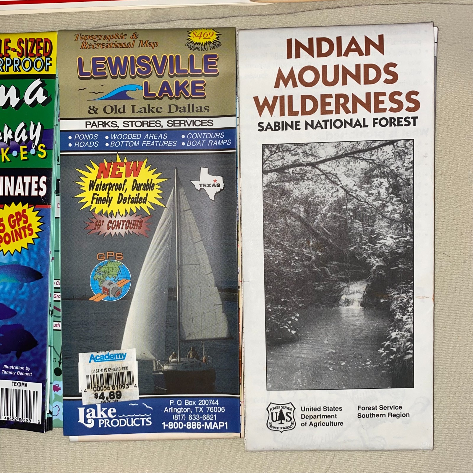 Texas Lakes Fishing Maps