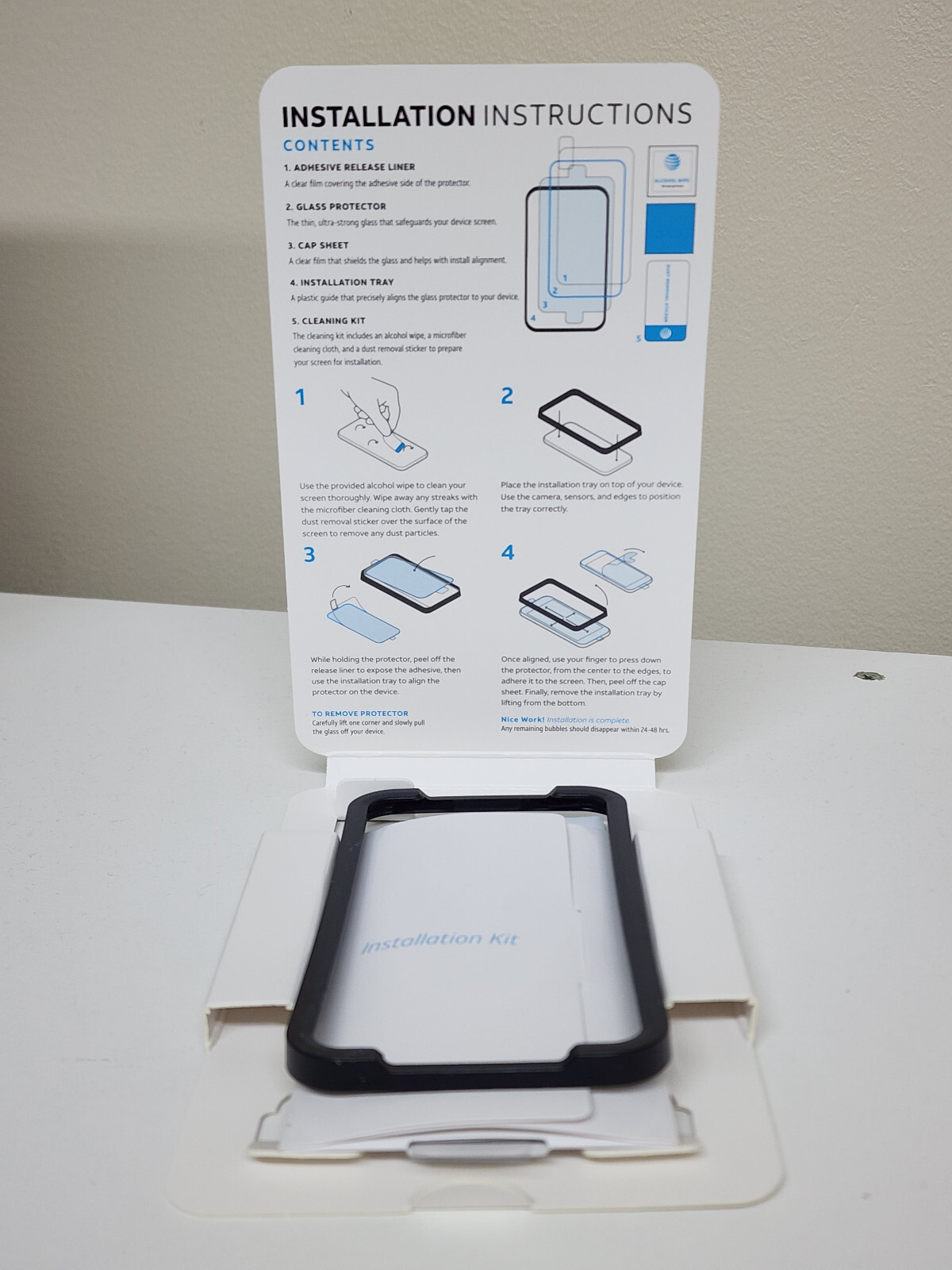 AT&T Tempered Glass Antimicrobial Screen Protector - iPhone 13 Pro Max