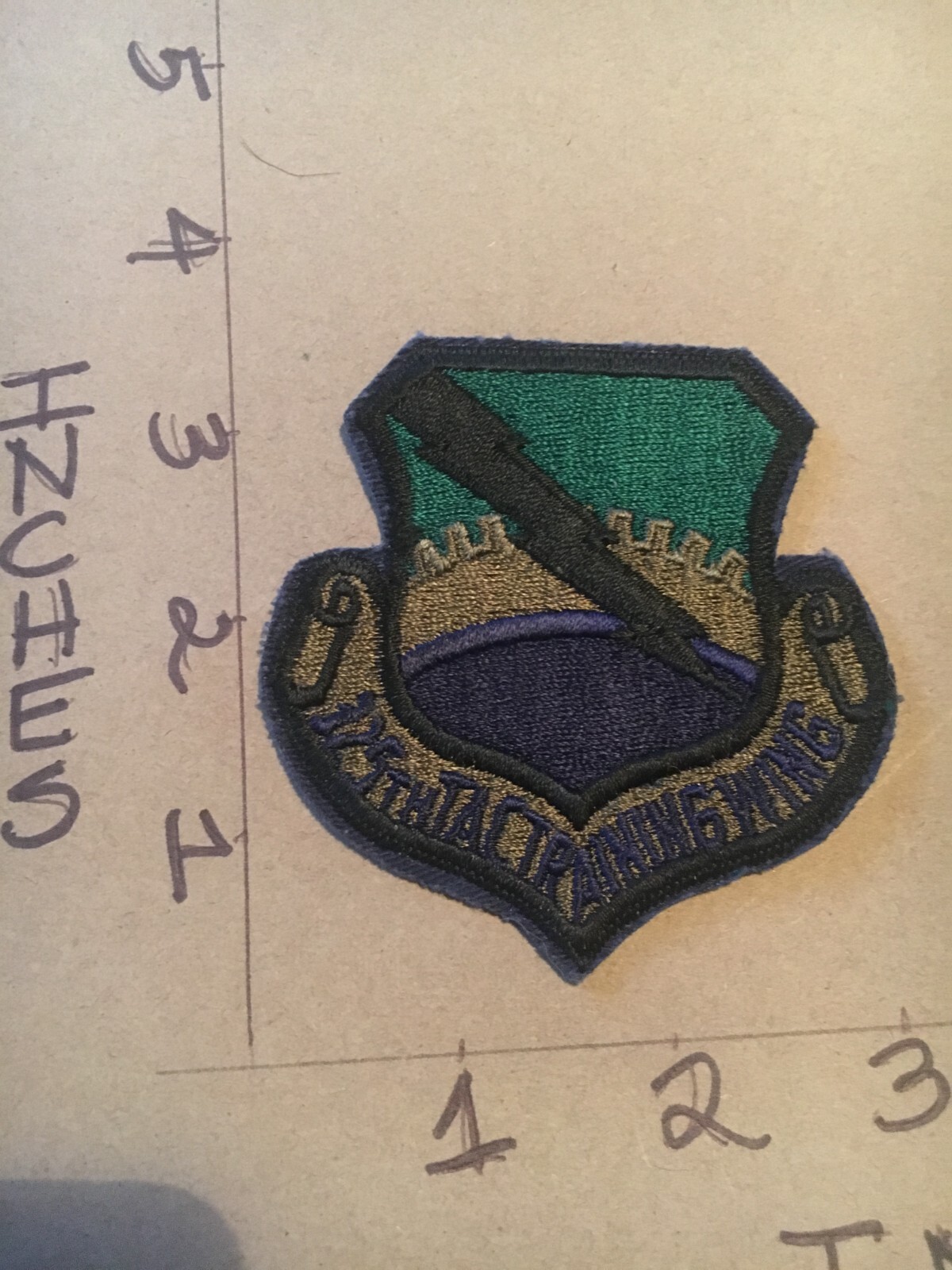 USAF 325th Tactical Training Wing Squadron subdued patch 5/3/25