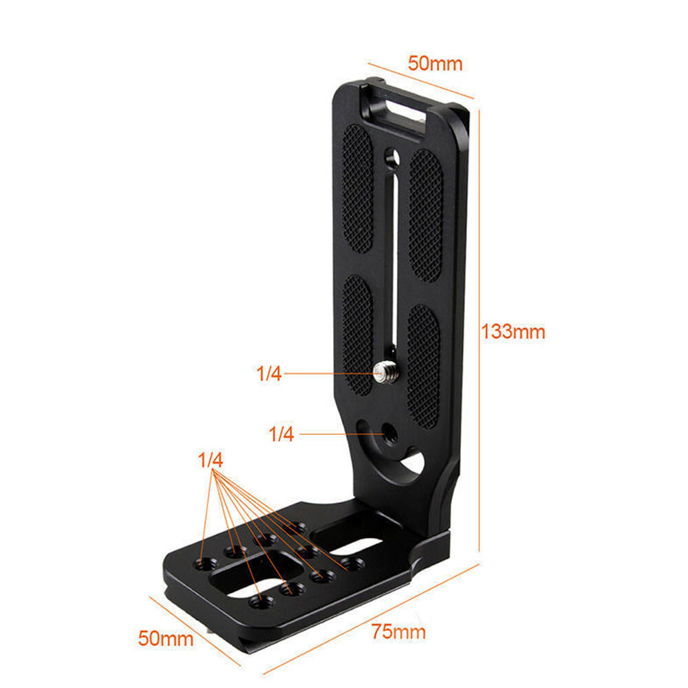 2pcs For DSLR Camera L Bracket Tripod Quick Release Plate Stabilizer Tripod