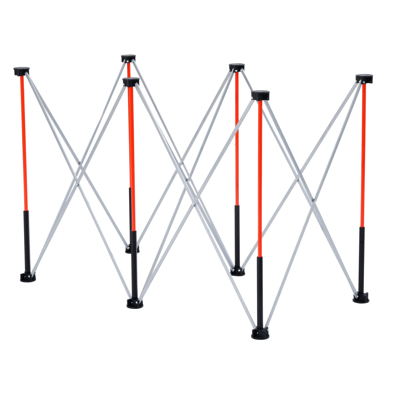 Portable Folding Workstand 4.16 x 2.18ft Collapsible Work Stand 2500lbs Capacity