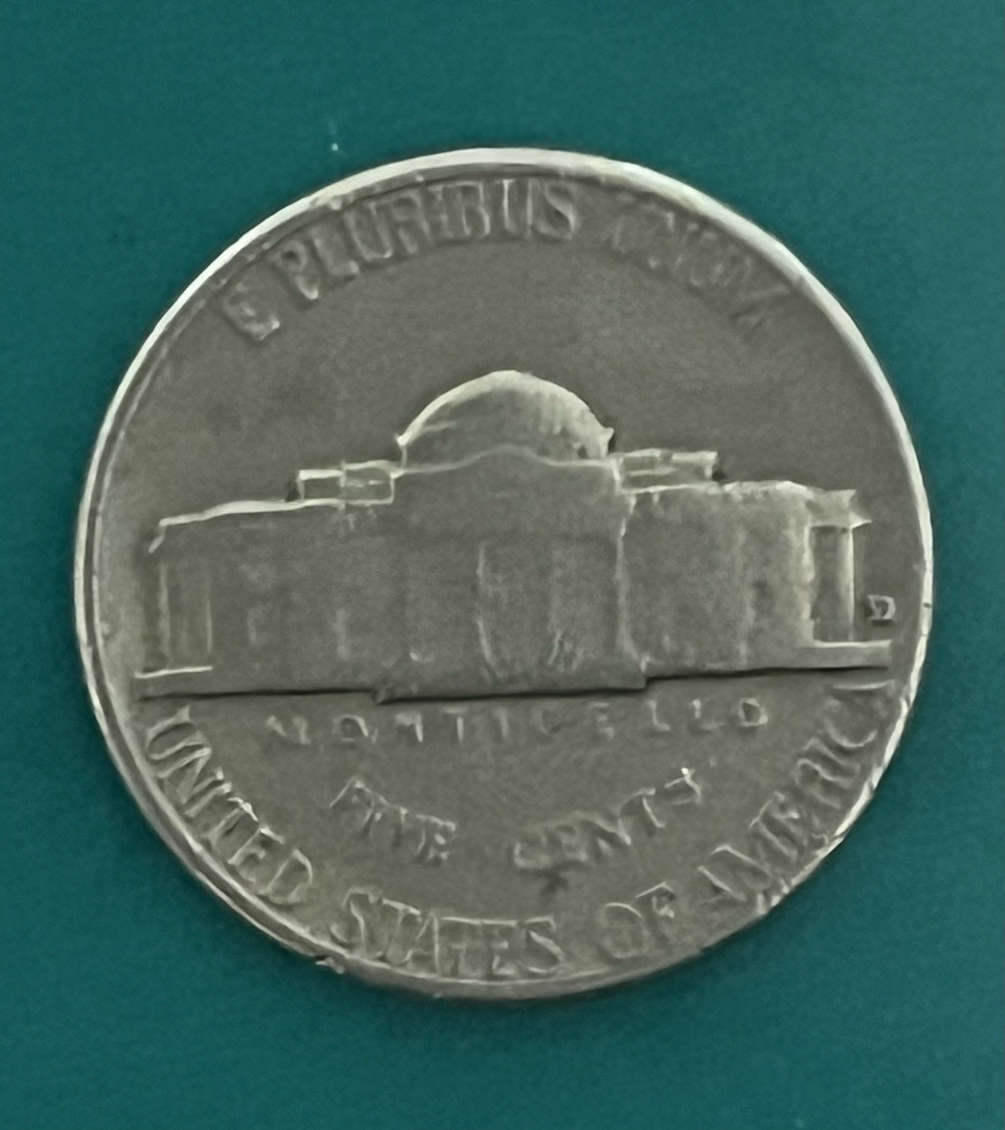 1962 D Jefferson Nickel Error