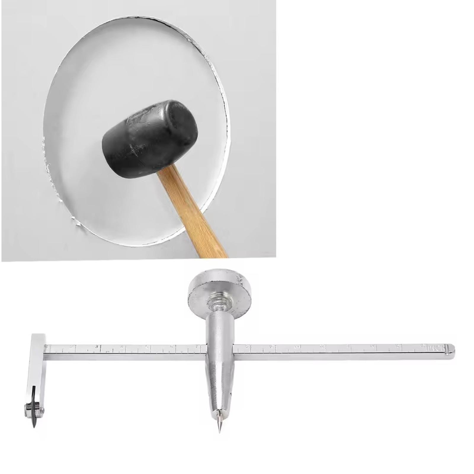 Dry Wall Circle Hole Cutter Compass Styled with Precision Scale Drywall Tool