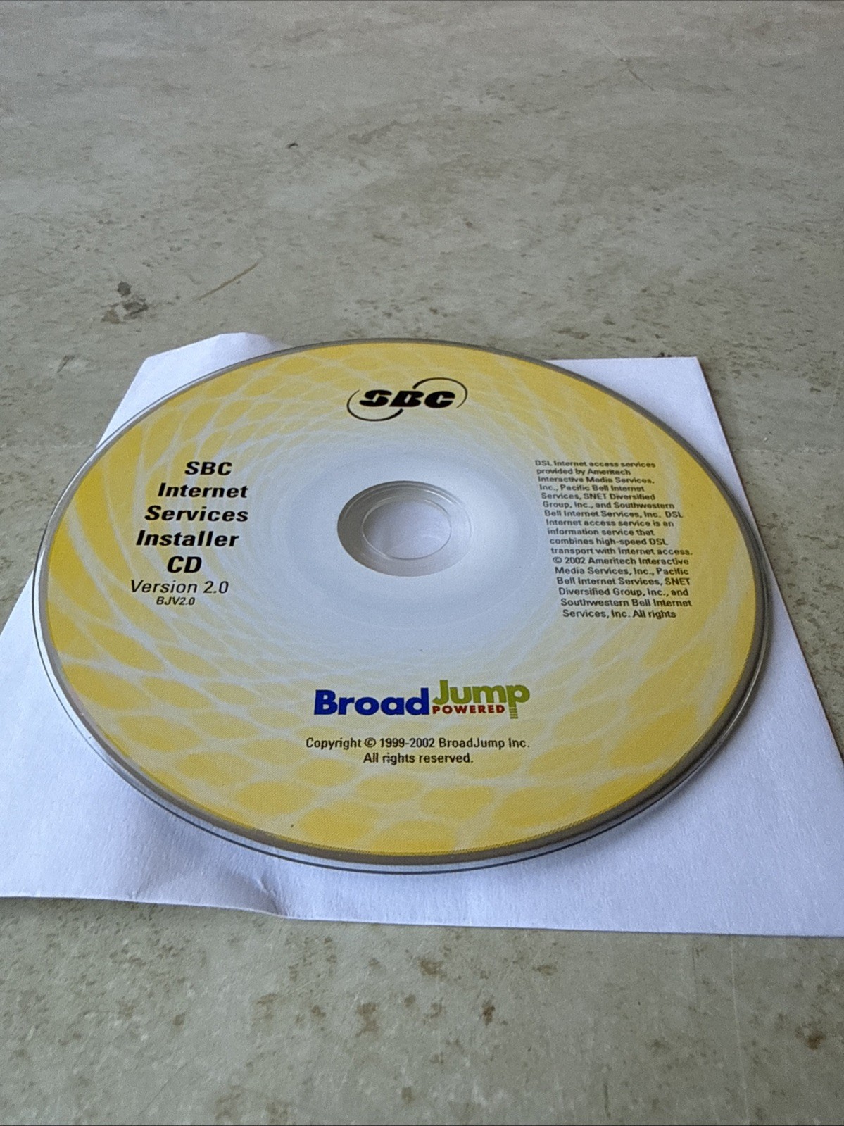 RARE SBC Express Version 2.0 Broad Jump Internet Installation Setup CD