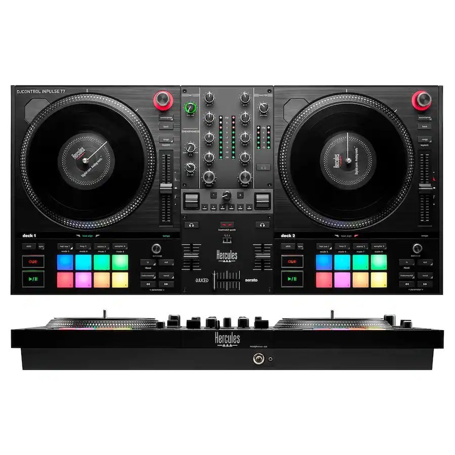 Hercules DJ DJControl Inpulse T7 2-Channel Motorized DJ Controller | Black | New