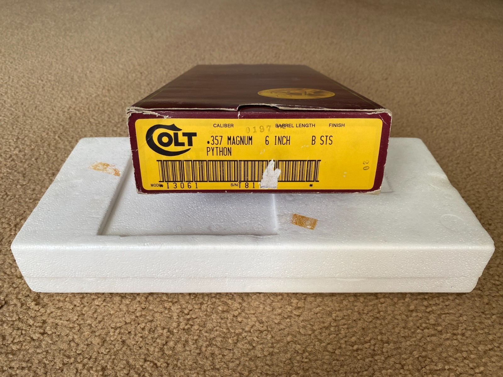 VINTAGE COLT PYTHON BOX