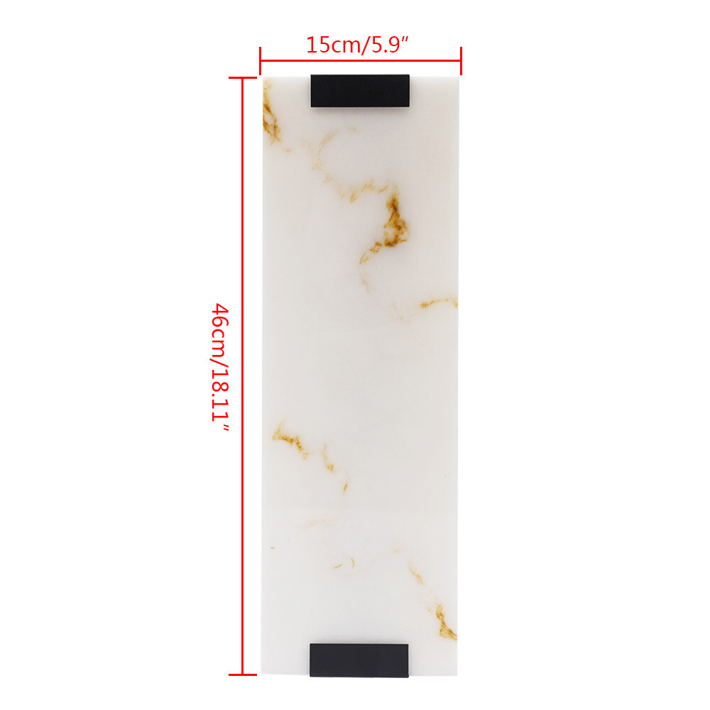 Marble Wall Light Hand Carved Alabaster Rectangular Sconce LED Indoor Wall Lamp