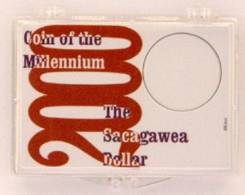 2000 Sacagawea - Millennium, 2X3 Snap Lock Coin Holders, 3 pack