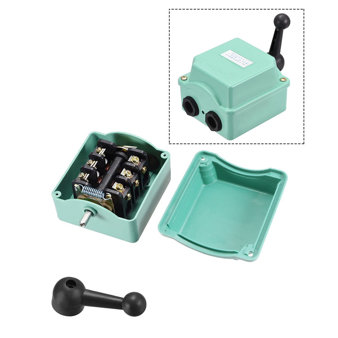 QS-15 3 Position Drum Switch Forward/Off/Reverse Motor Control Plastic Shell 15A