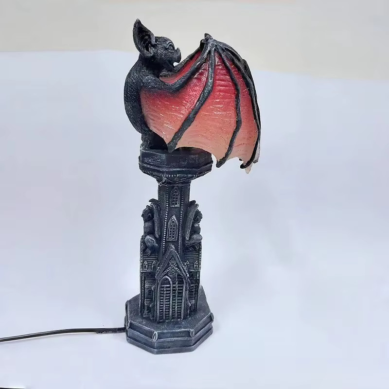 Shadow Wing Bat Lamp US Plug Table Light For Halloween 21CM