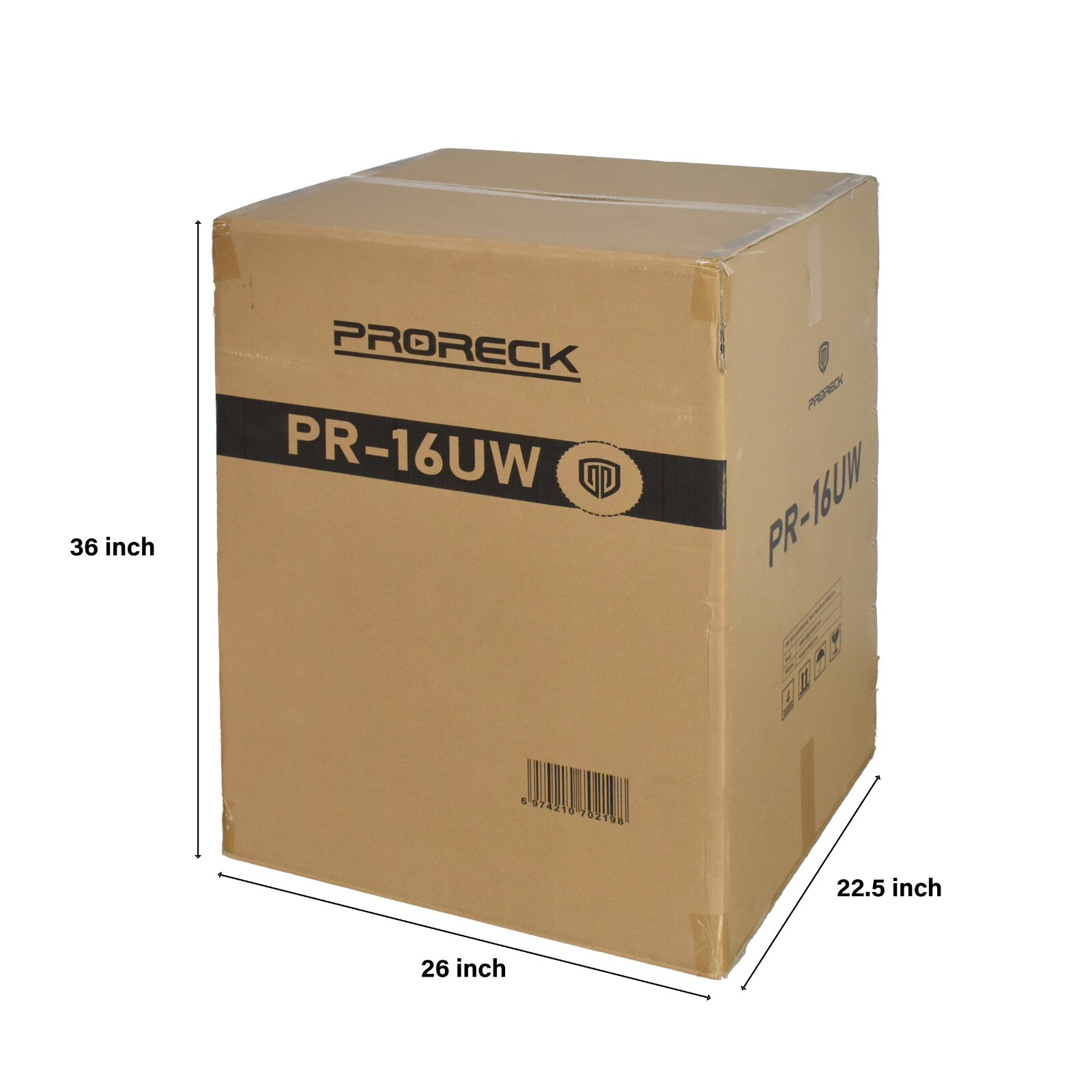 Proreck 16U Rack Case With Slant Mixer Top, two Side table, For stage