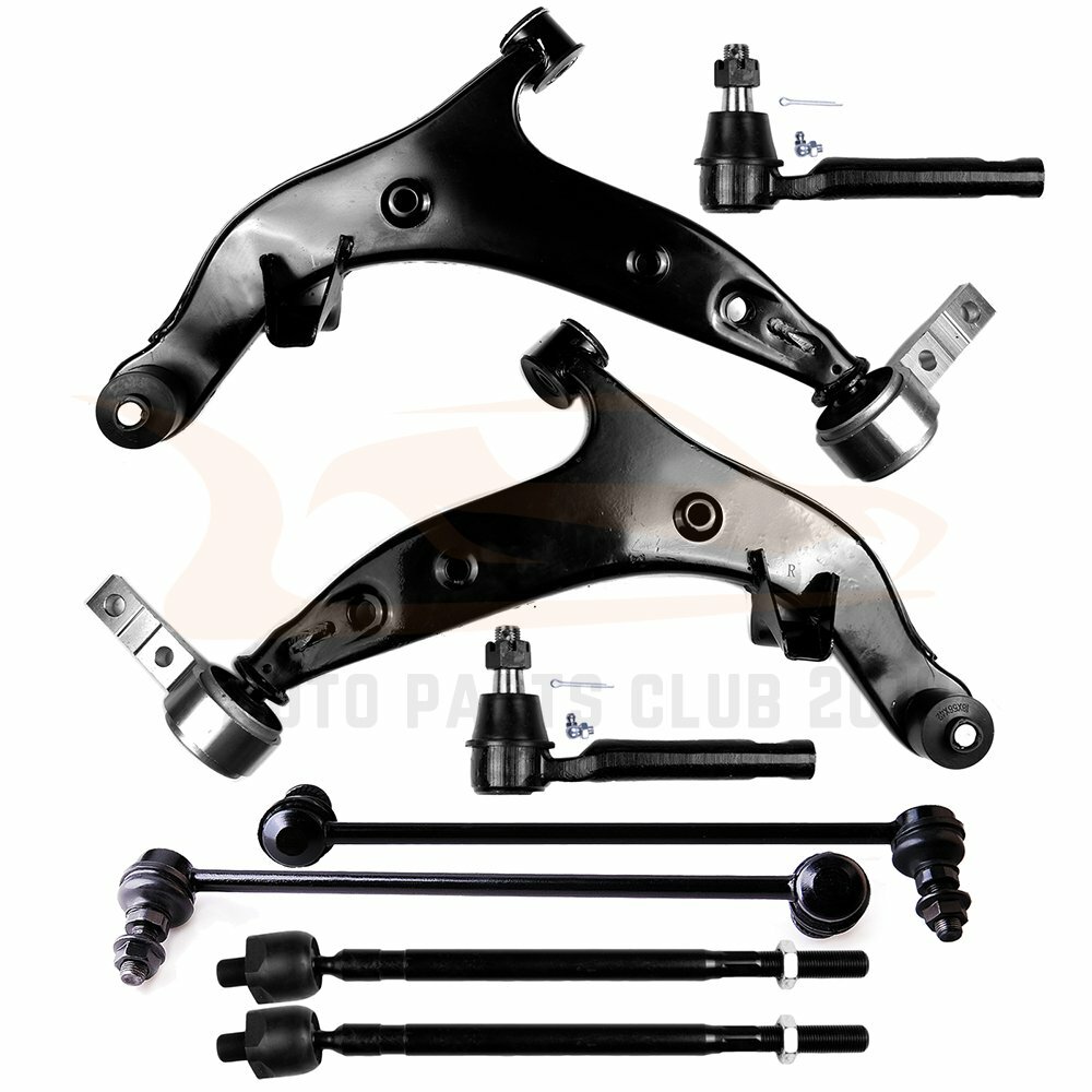 For 04-09 Nissan Quest 3.5L 8 pieces Front Suspension Control Arms Sway Bars Kit