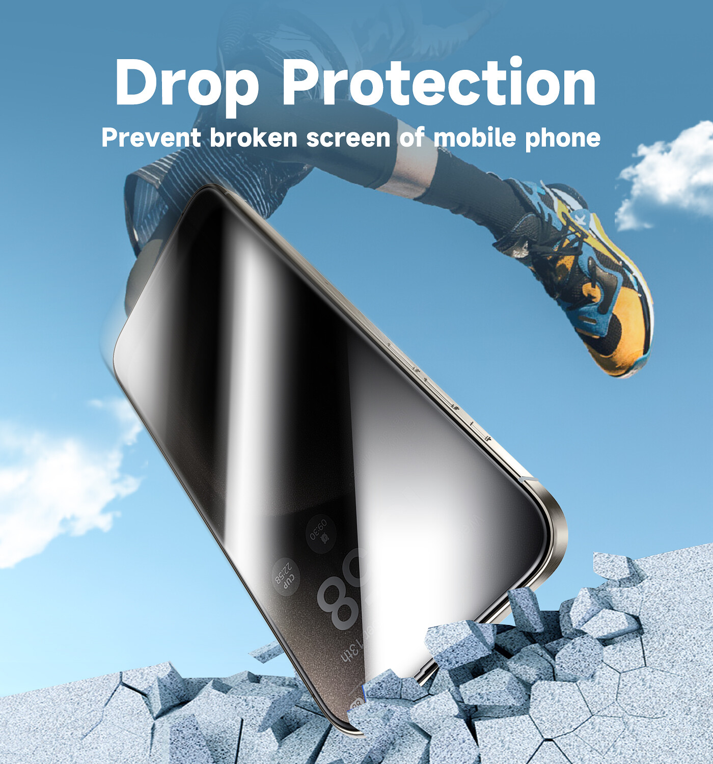 MAGIC JOHN 2 Pack for iPhone 16 Pro Max Plus tempered Glass Screen Protector