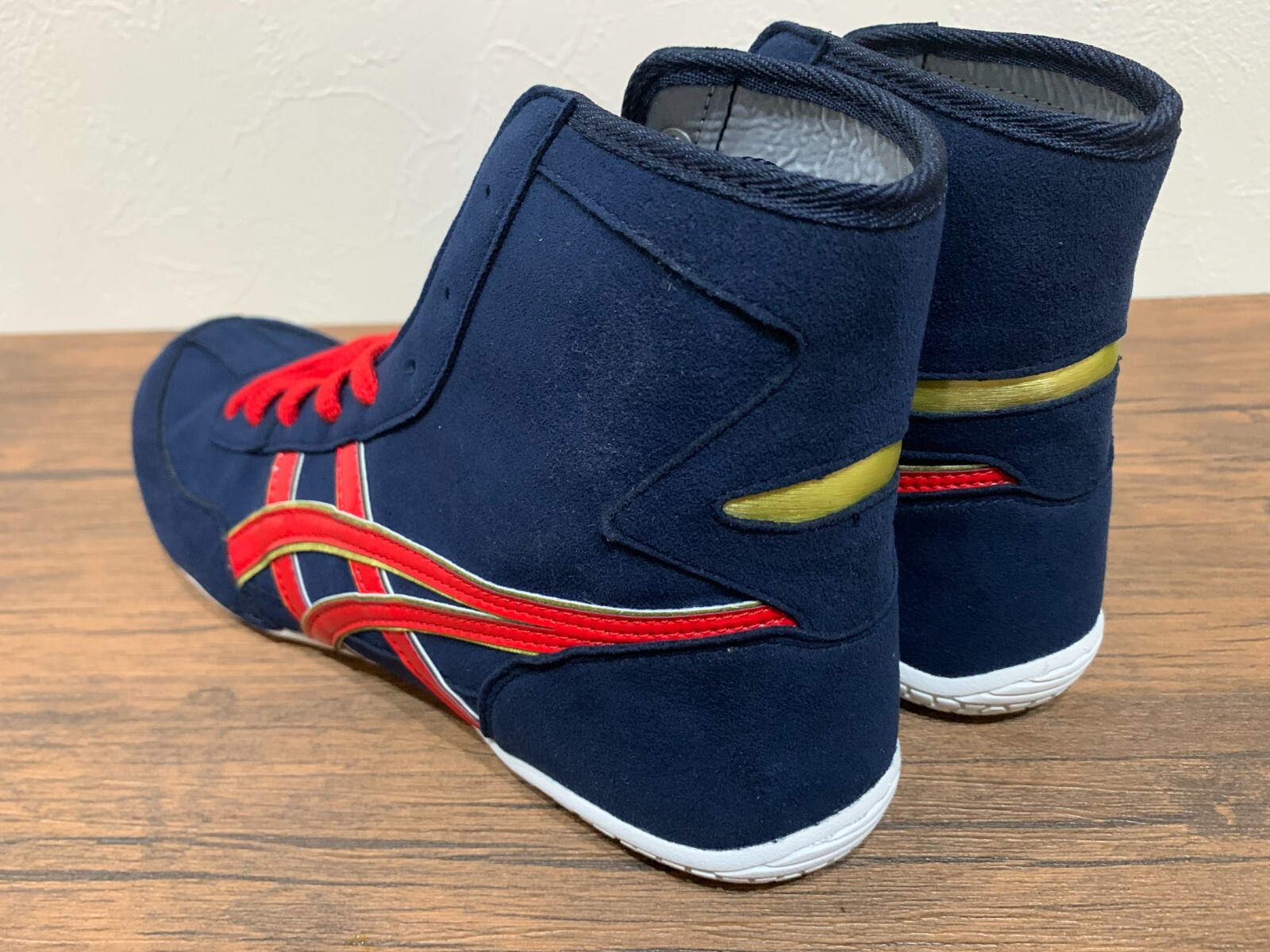 ASICS Wrestling Shoes 1083A001 EX-EO TWR900 Color NVY x NVY x GLD _ FU2FLLZC