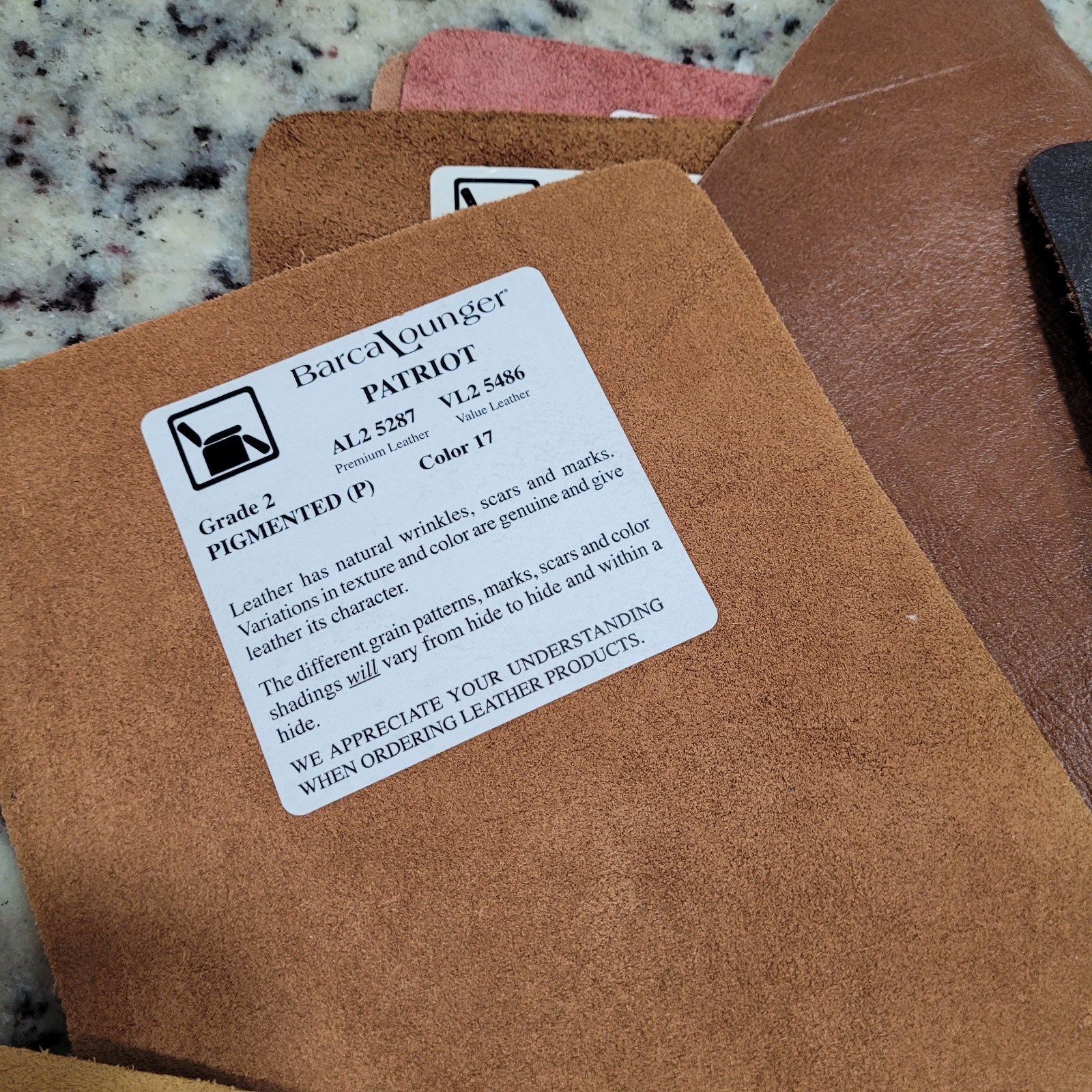 Leather Swatch Browns
