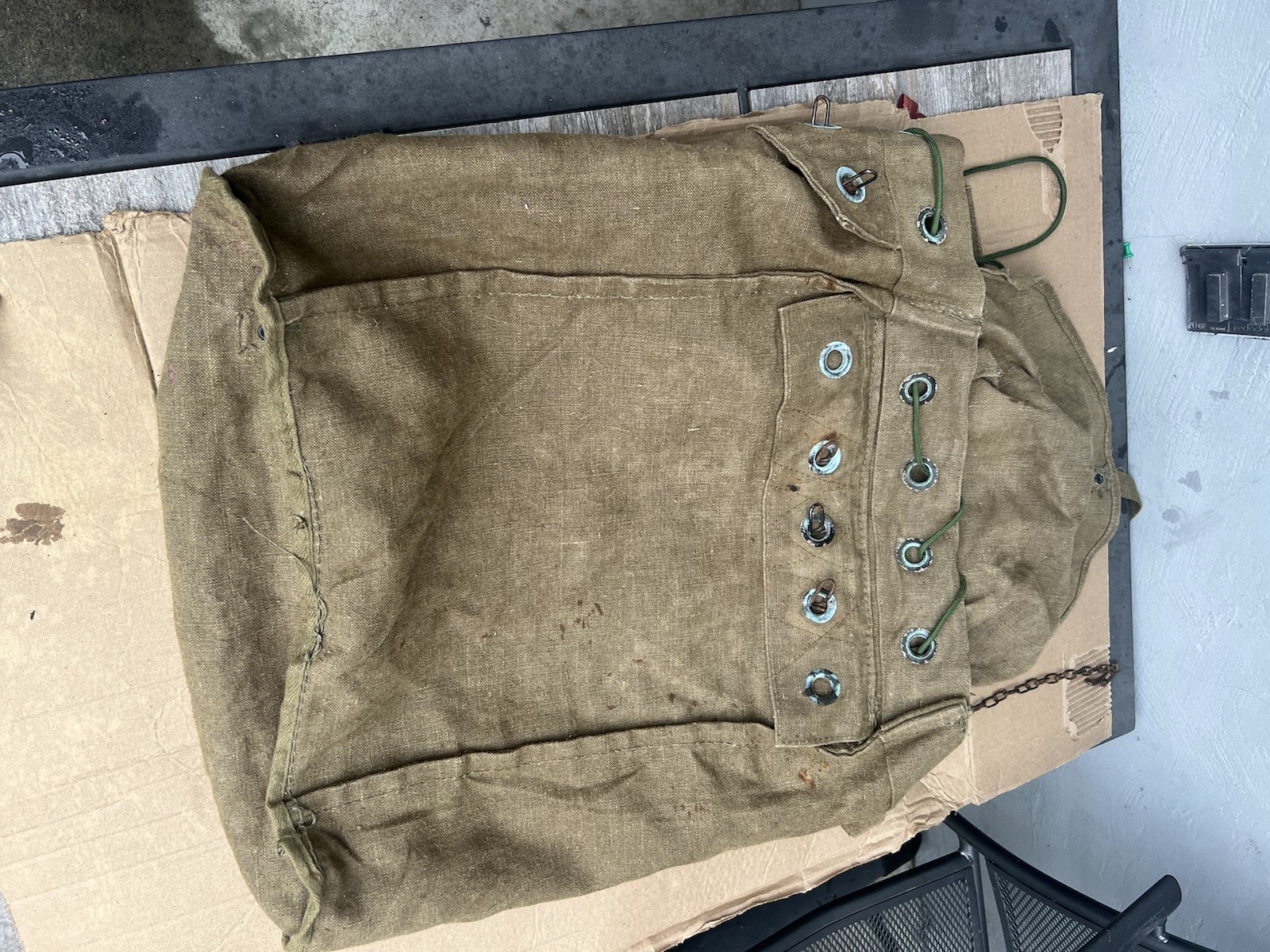 Vintage Military Backpack Camping Hiking Rucksack