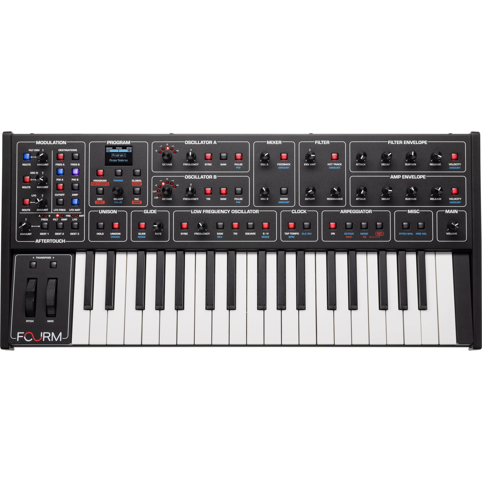 Sequential Fourm 4-Voice Polyphonic Analog Synthesizer CARRY BAG KIT
