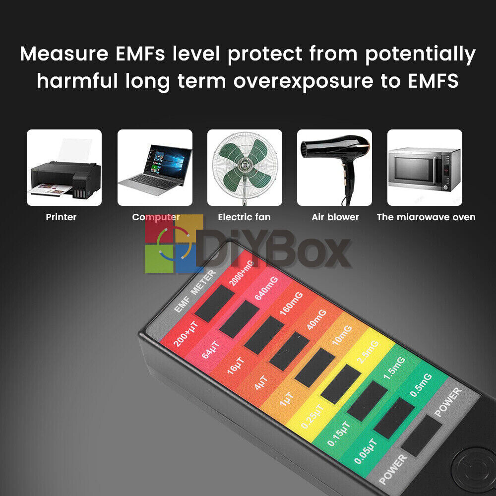 Electromagnetic Field Radiation Detector EMF Meter Electromagnetic Field Tester.