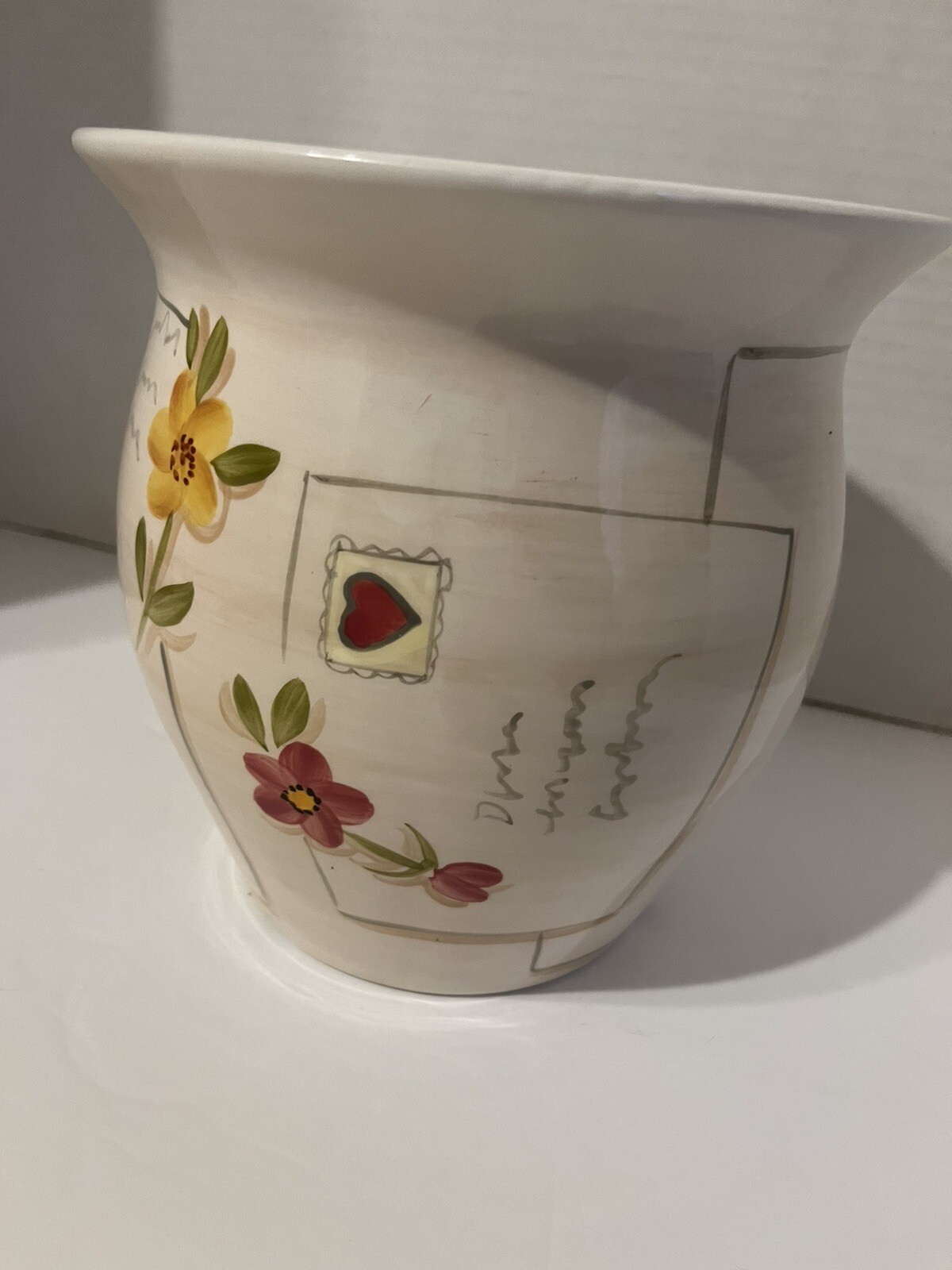 Vintage Bath And Body Works Handcrafted Spring Limited Edition Planter
