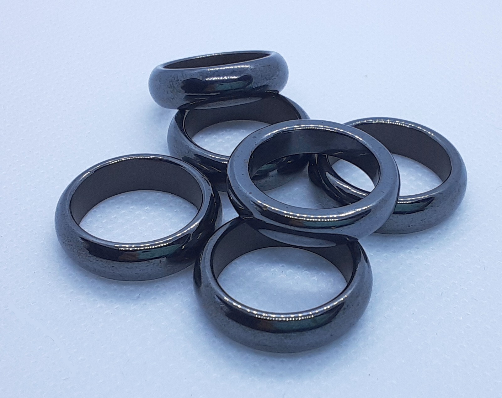 Ring Hematite Size 6.25 Natural Stone Band