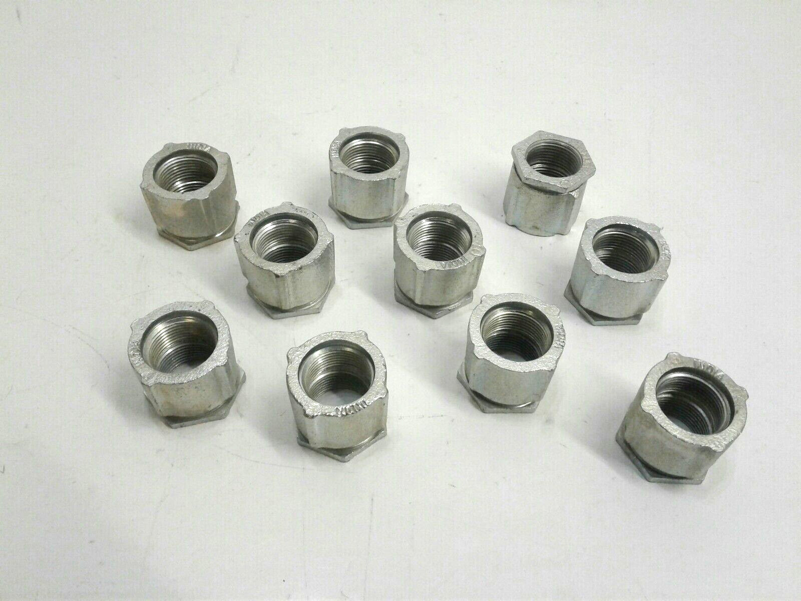 CROUSE HINDS 192 1" 3PC RIGID MALLEABLE IRON ERICSON COUPLING BOX OF 10