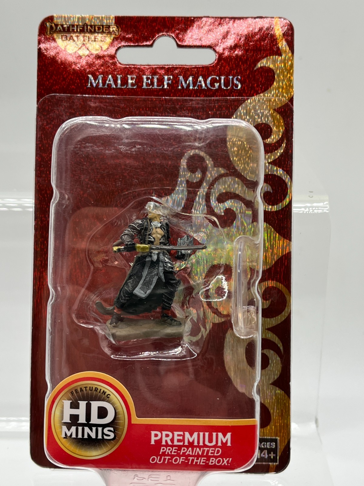 D&D Pathfinder Mini Premium PF Wave 3 Elf Male Magus UNIQUE MINT IN BOX