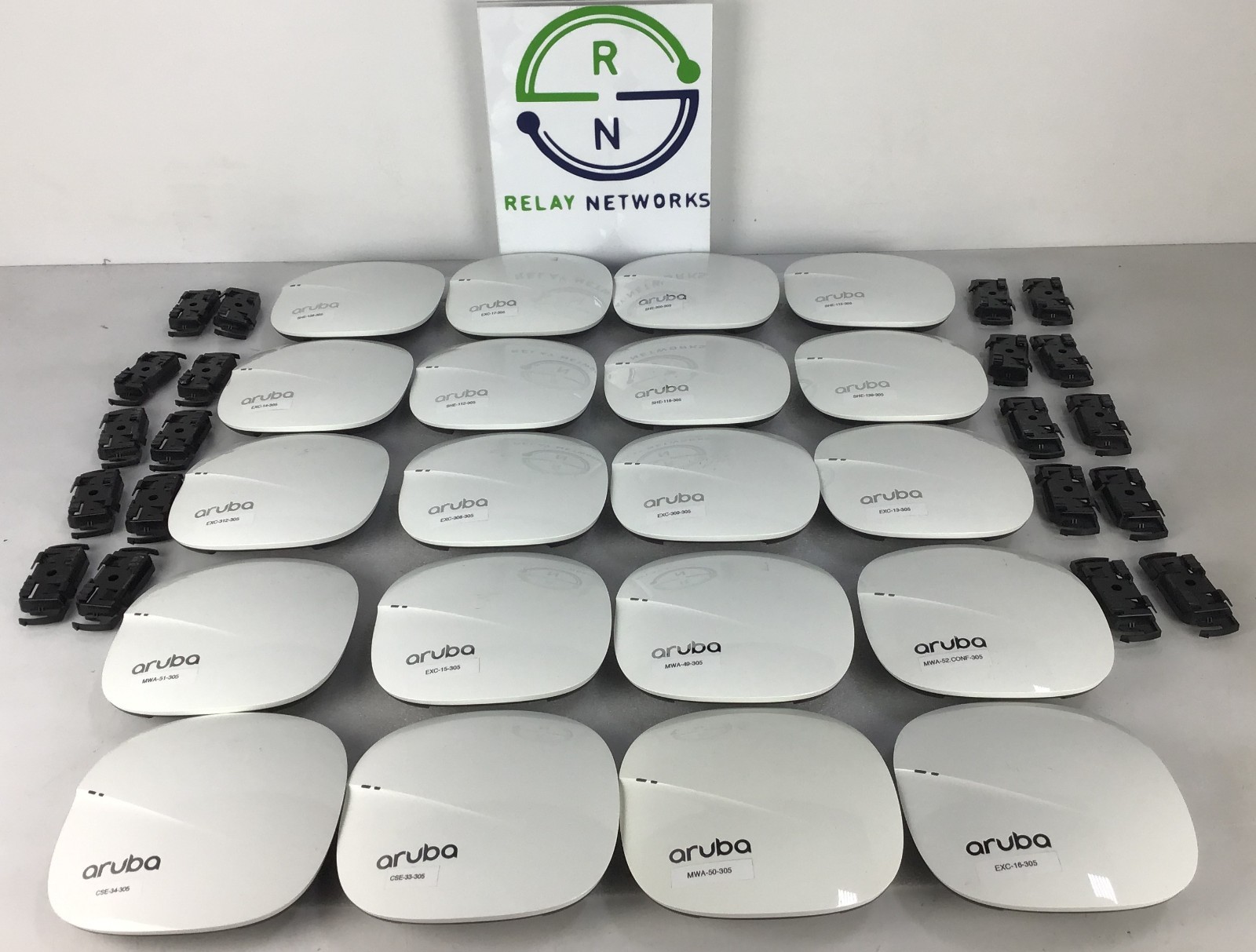 LOT OF 20 Aruba AP-305 JX936A  Wireless Access Point with Mounting clip