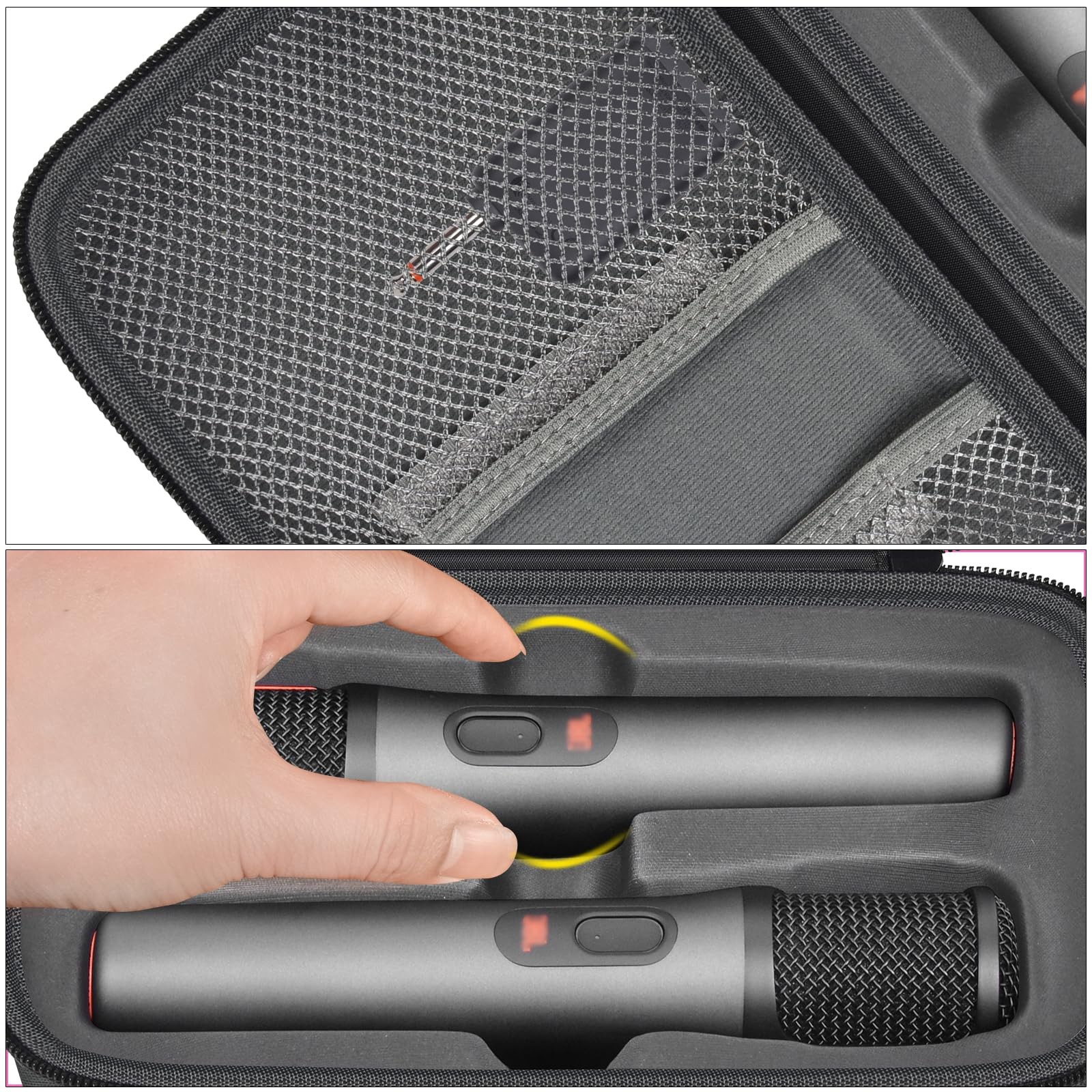 Boobowl Bluetooth Microphone Wireless Case Digital Small to Medium, Grey
