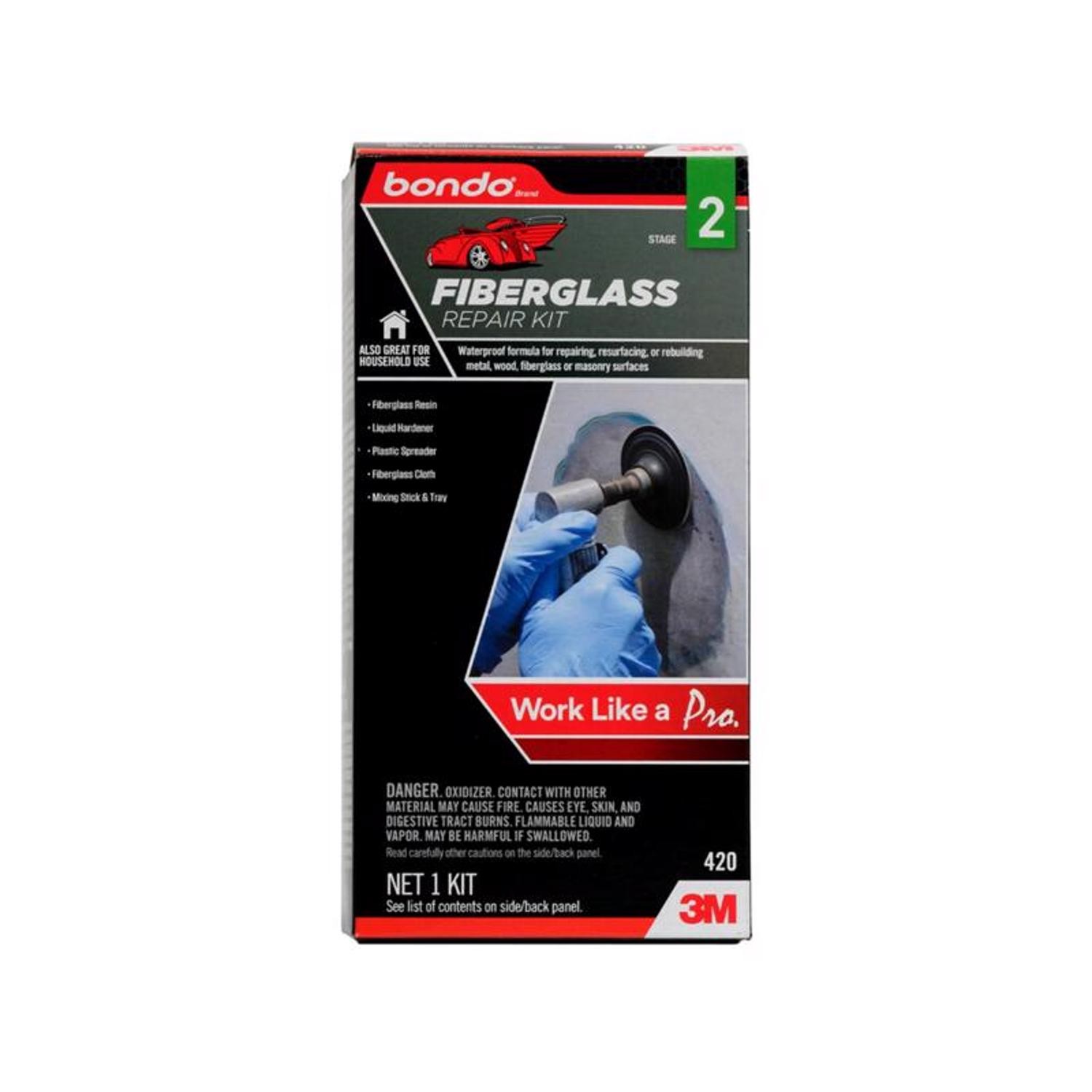 Bondo 420 Brown Polyester Fiberglass Repair Kit