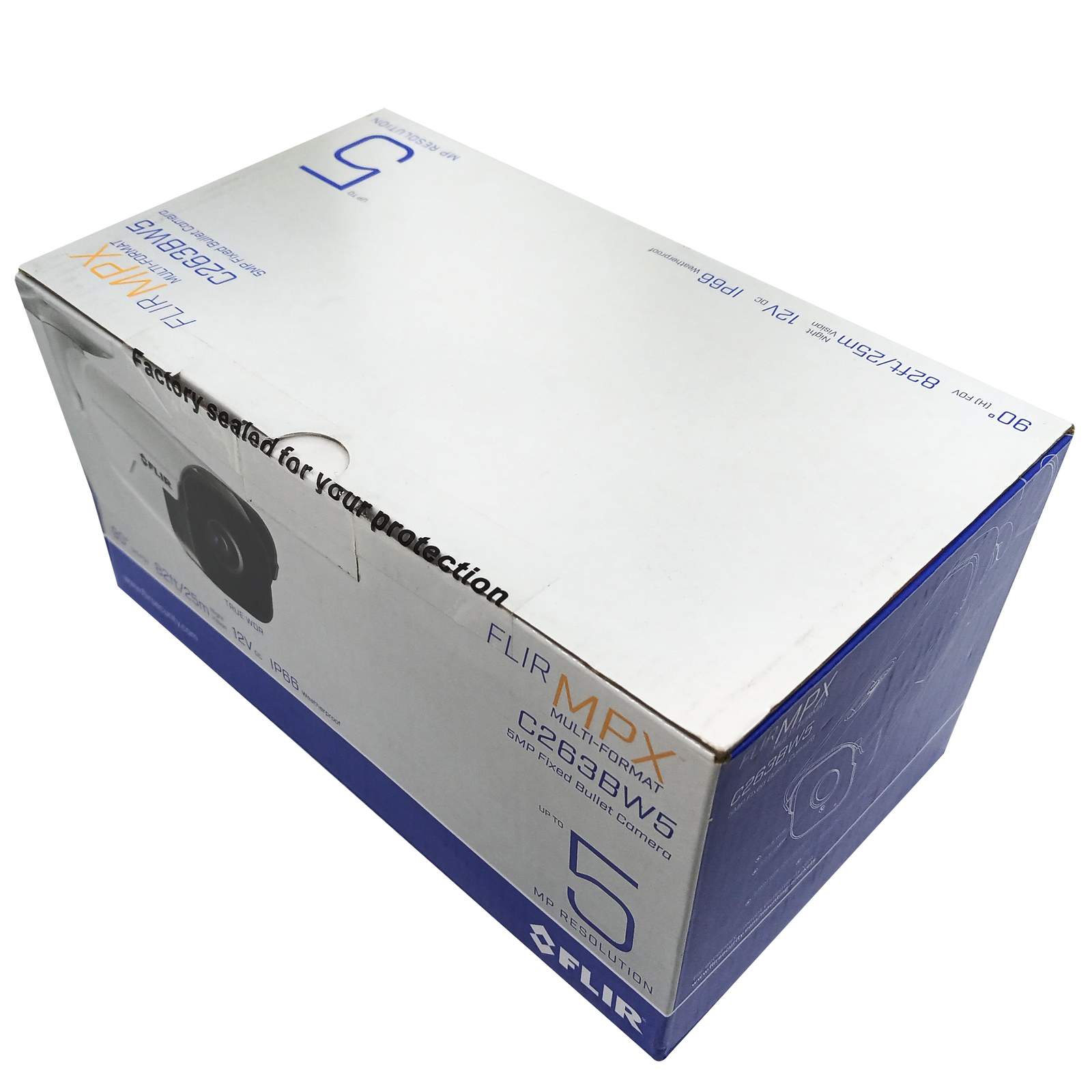 FLIR Digimerge C263BW5 5MP Fixed Bullet Camera, Multi-Format MPX True WDR Bullet