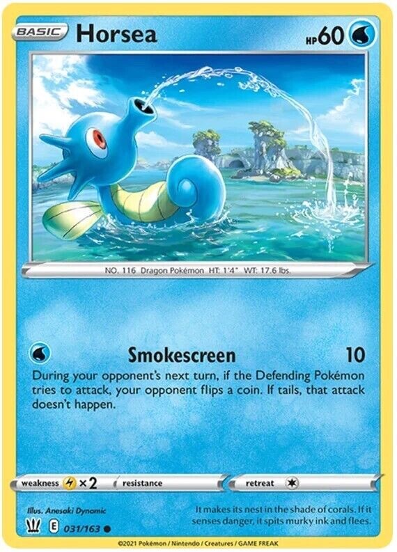 Pokemon - Horsea - 031/163 - Battle Styles - NM/M