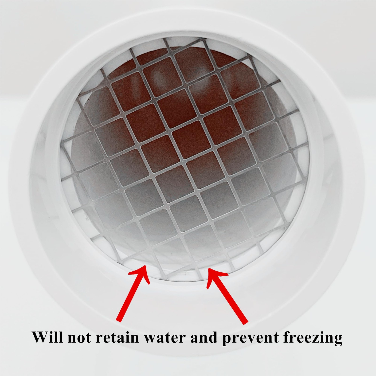 3" PVC Vent Cap with Stainless Fits Standard Pipe, 0 Degrees