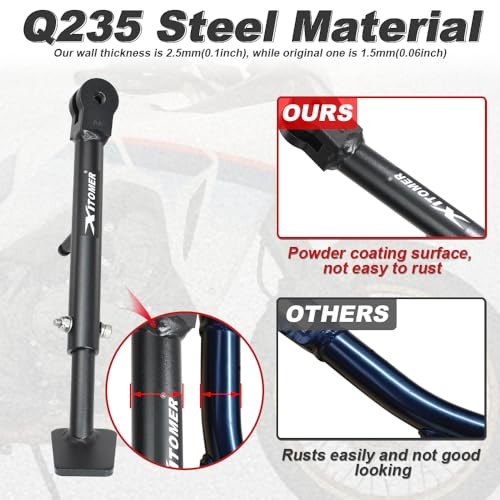 Compatible with XL 750 Transalp 2023-2025 XL750 Transalp 0-3" Adjustable Side