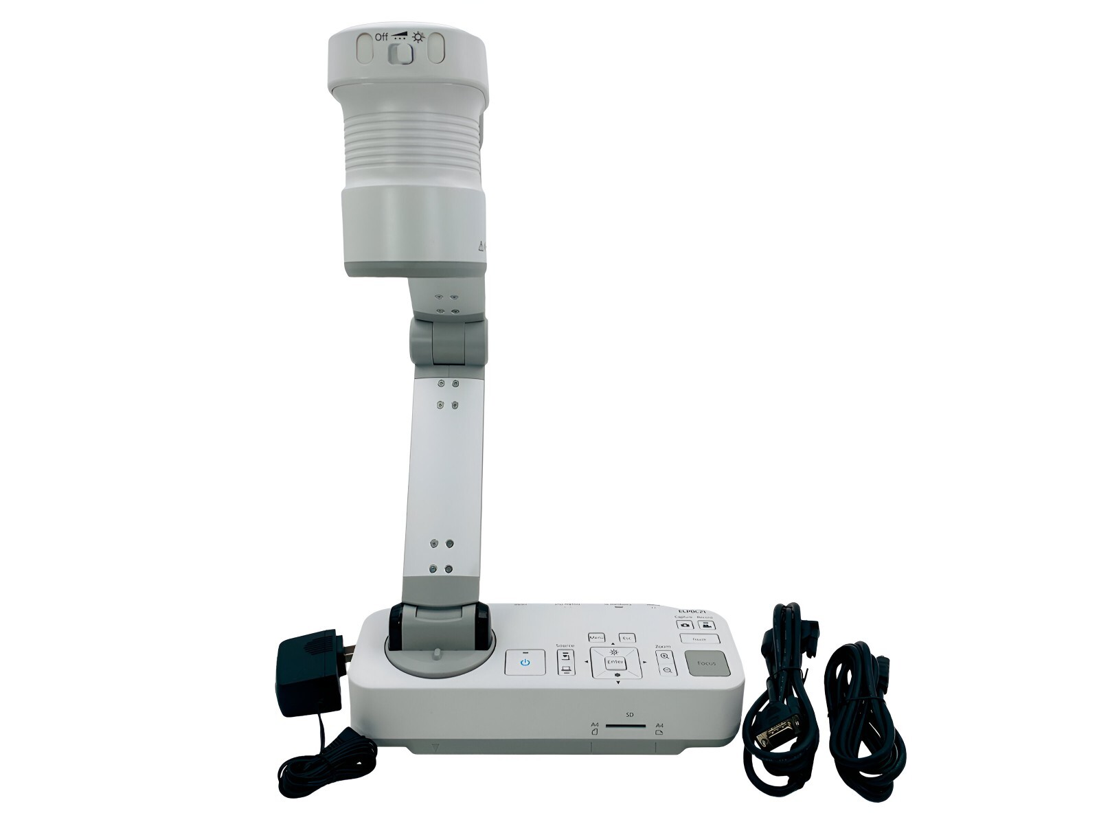 Epson ELPDC21 Interactive Document Camera Visualiser HDMI w/Accessories TESTED