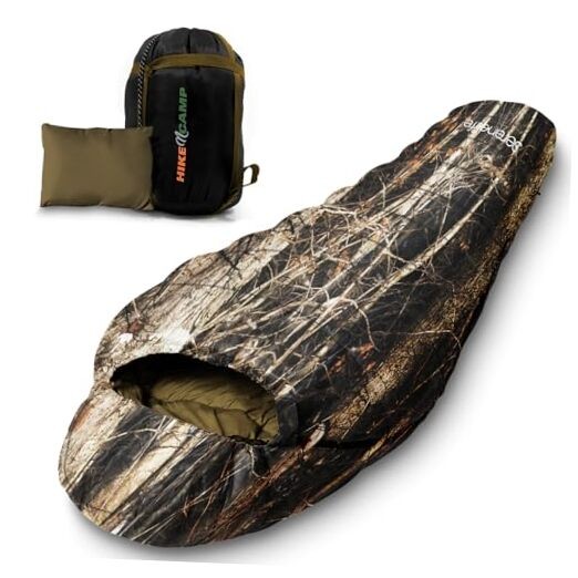 Backpacking Sleeping Bag Camping Gear, Mummy Sleeping Bag For Adults/Teens w/