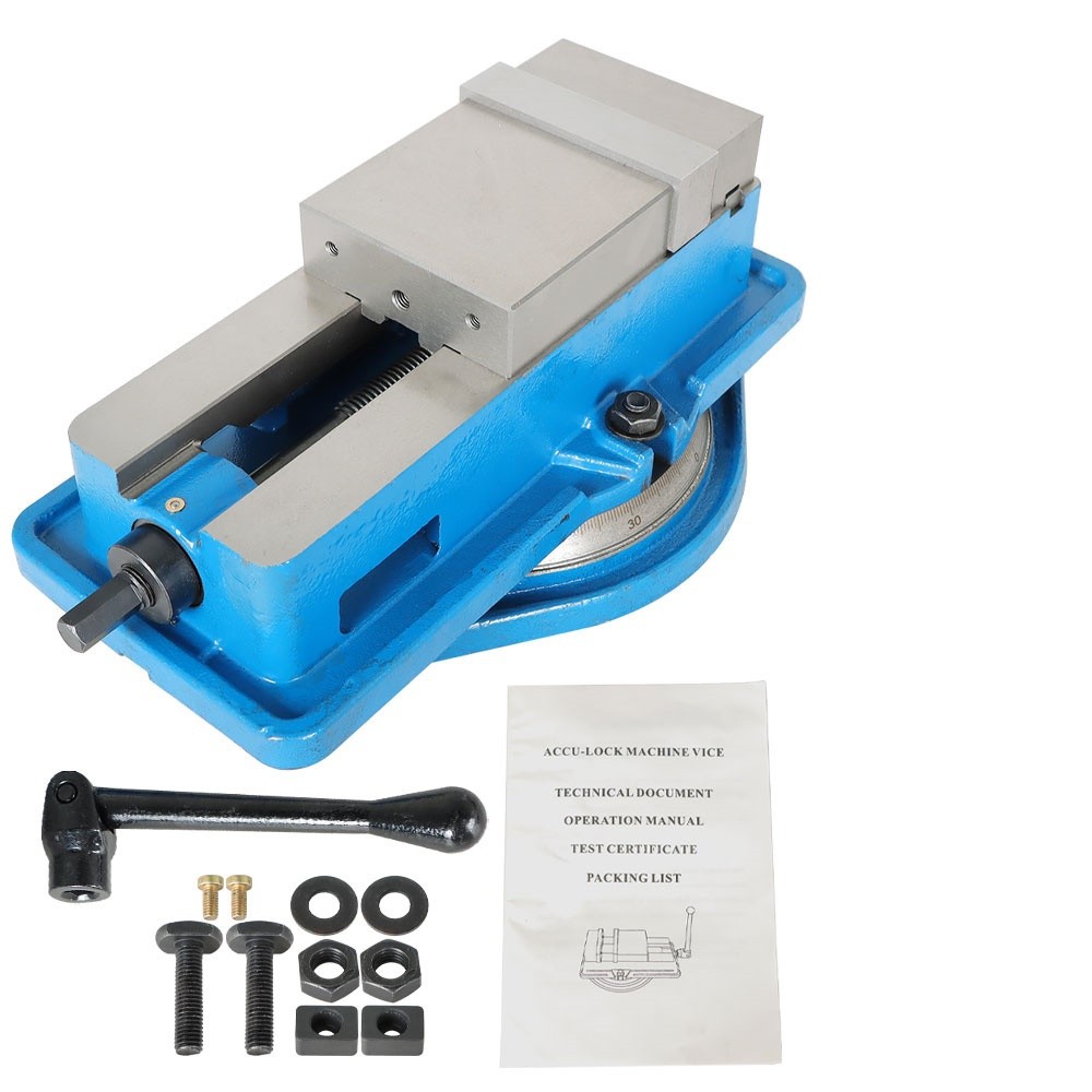 4'' High Quality Milling Machine Bench Clamp Vise 360° Swivel Base Lockdown Vise