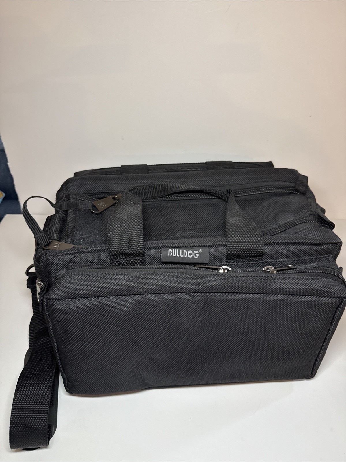 Bulldog Cases BD910 Deluxe Black Shooting Range Bag w/ Strap 13"x7"x7" Nylon New