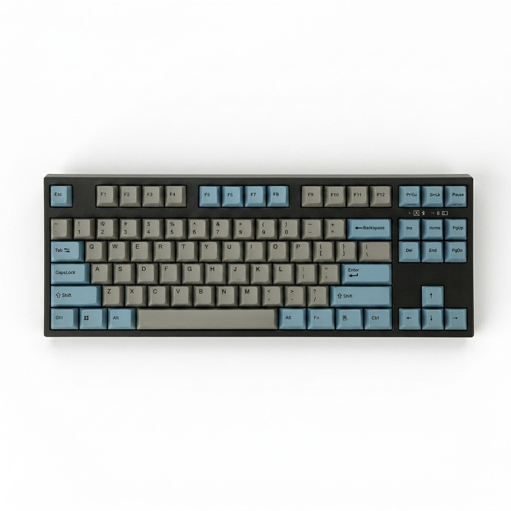 Leopold FC750RBT PD Grey/Blue TKL Mechanical Keyboard Cherry MX Bluetooth