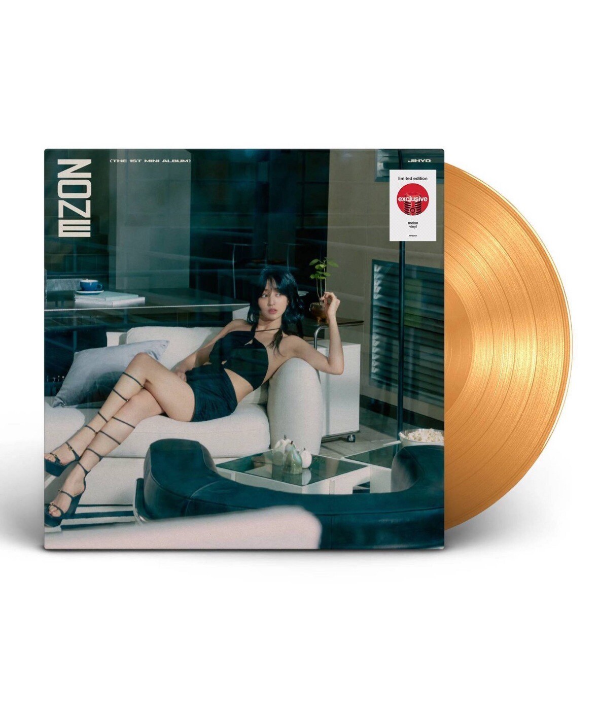JIHYO TWICE ZONE EXCLUSIVE MELON COLOR VINYL LP W/ POSTER AND SLIPMAT New