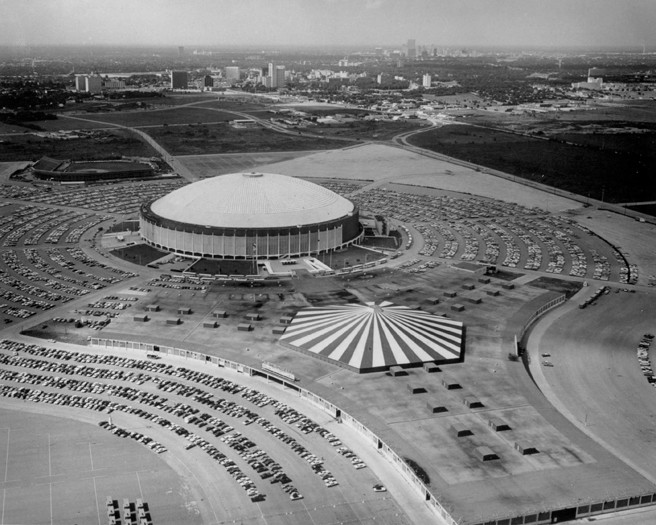 1969 Houston Astros ASTRODOME Glossy 8x10 Photo Aerial Print Poster Oilers