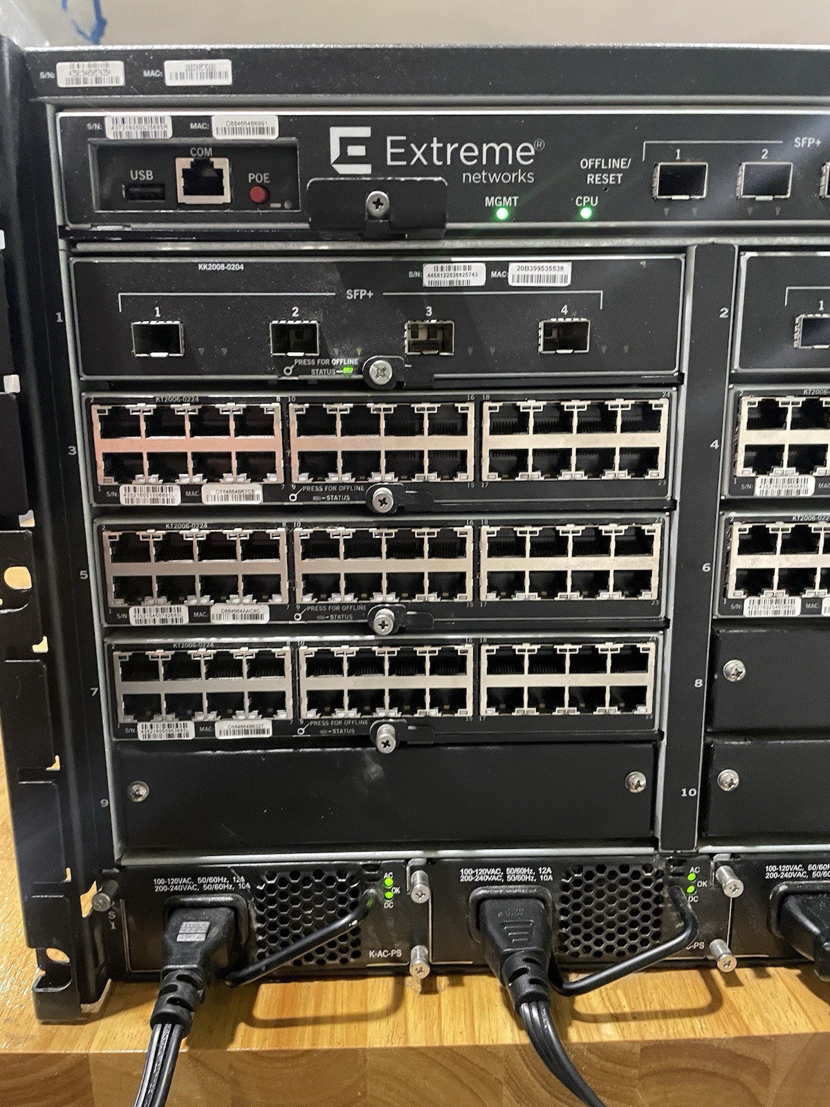 Enterasys Extreme Networks K10 Chassis Switch