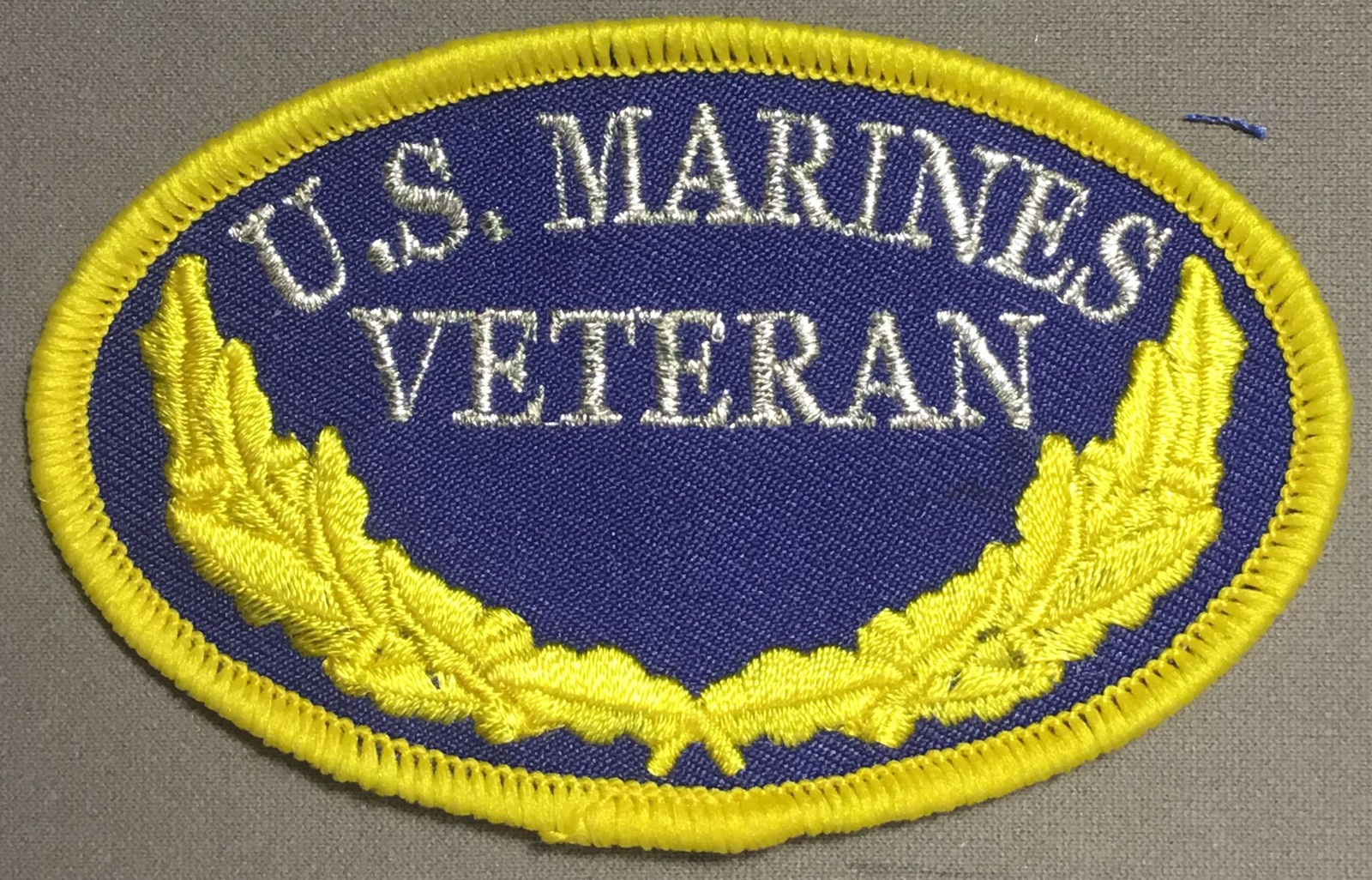 U.S MARINE VETERAN  HAT SHOULDER EMBROIDERY  licensed PATCH