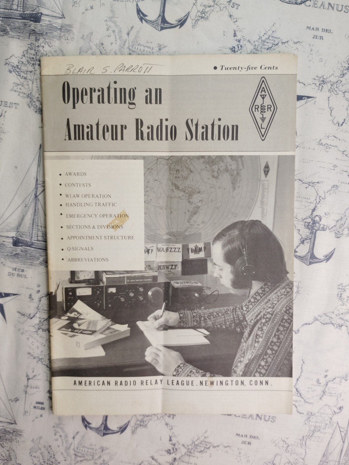 Operating An Amateur Radio Station 1973 Booklet American Radio Relay League Ham