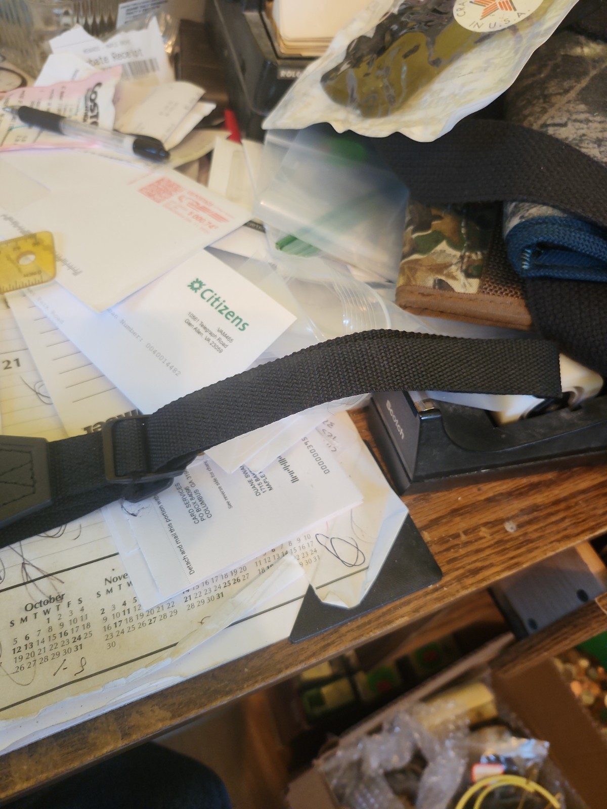 Benjamin Rifle Sling Cloth Black 40"long
